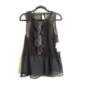 NWT Free People Women’s Sleeveless Ruffled Blouse